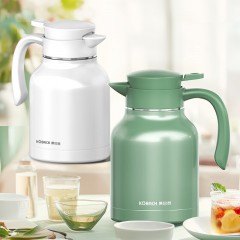 康巴赫（KBH）乐享系列保温壶 1600ml  白色 KH-H16B01