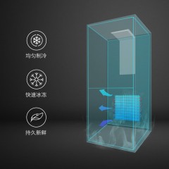 创维 冰箱  暗夜蓝 183升两门 BCD-183D