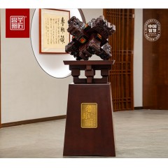 圣匠鲁班 龙腾盛世精雕鲁班锁 66*66*66cm（鲁班锁130款） 62*62*110cm(展台)