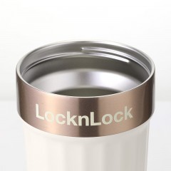 乐扣乐扣  潮酷咖啡杯 350mL  LHC6799FU（白金）/LHC6798FU（黑金）