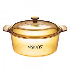 康宁  VISIONS晶彩系列透明锅浅锅  3.5L VSD-35-E/LN/CN（彩盒）