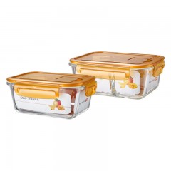 康宁 EKCO玻璃保鲜盒 770ML/1220ML  EK-BXH02P023C/KZ