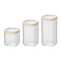 康宁 流苏储物罐三件套 750ml/1250ml/1500ml EK-PJ03P051C/KZ