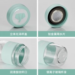 万象 钛银抗菌单层玻璃杯 380ml U852