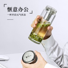 万象 钛银抗菌单层玻璃杯 400ml TU26