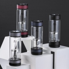 万象 茶水分离单层玻璃杯 410ml  U258