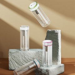 万象 钛银抗菌双层玻璃杯  200ml  TV45L