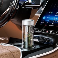 万象 钛银抗菌双层玻璃杯  290ml  TV46L