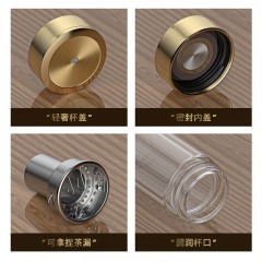 万象 双层玻璃杯 360ml V100L