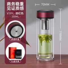 万象 双层玻璃杯 450ml V200L