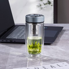 万象 双层玻璃杯 280ml  V393L