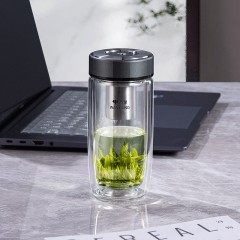 万象 双层玻璃杯 280ml  V393L