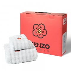 KENZO  多功能巾二件套 35×75cm(毛巾)  70×140cm(浴巾)  KMJ-008