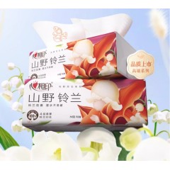 心相印  心相印向野而生90抽20包四层塑装面巾纸（铃兰印花） DT41090（箱装）