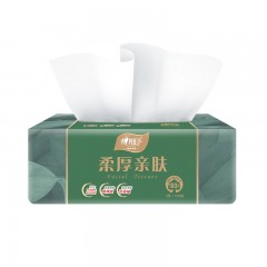 心相印  柔厚亲肤三层100抽18包塑装纸面  DT100（箱装）