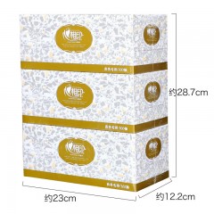 心相印  商用金色盒装2层200抽纸面巾（36盒）D200（箱装）