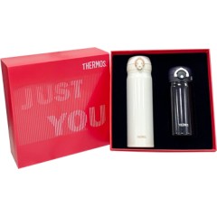 Thermos膳魔師   1+1感官跳动抽拉礼盒系列 350ml / 500ml  JNR /JNL 大小杯礼盒