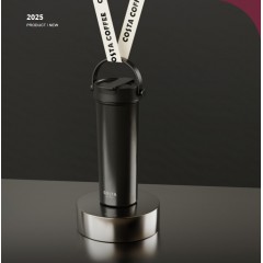 咖世家  手提双饮保温杯—白色  600ml   COS-2529-600