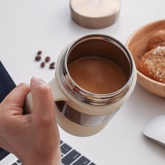 咖世家  悠闲时光咖啡杯（礼盒装）420ml+即溶咖啡3g*8   HC03JPB-09T-B