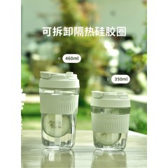 Vanow  双饮玻璃咖啡杯  460ML  VO-RZ46-B