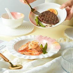 菲米生活  伊甸花园  喷釉餐具组合   FM-CJ2401