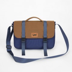 Lee  复古撞色邮差包  LE240149