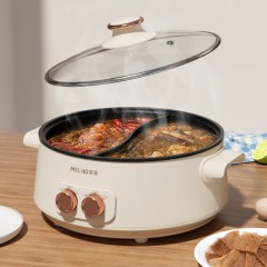 美菱 电热锅（鸳鸯电火锅） 5L  MT-LC1605