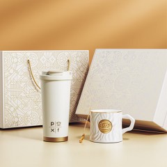 大嘴猴  Paul Frank 双饮咖啡杯三件套 490ML PFC919T