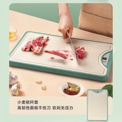 爱仕达 不锈钢小麦双面砧板 39*26*2.2cm GJ32C3WG