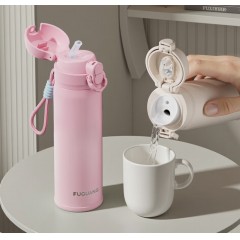 富光  轻逸双饮真空杯（独家包销款） 500ML   FGZ2467-500