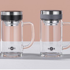 明霞 单层办公玻璃杯 500ml MX3623-DTB500