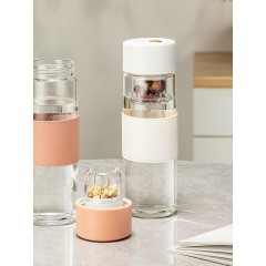 明霞  磁吸玻璃杯 500ML MXCG50-500