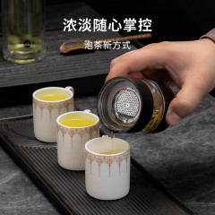 明霞  双层泡茶师玻璃杯 350ML  MX3577-ST350