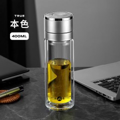 明霞  速开双层玻璃杯 400ml 3573-st400
