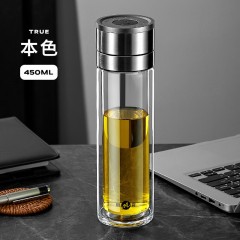明霞  速开双层玻璃杯 450ml MX3575-ST450