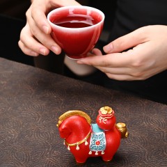 郎红主人杯国潮马摆件 郎红主人杯+小马