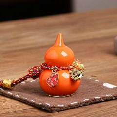 陶瓷葫芦摆件 平安喜乐/福禄转转/蒜鸟转转/东风转转