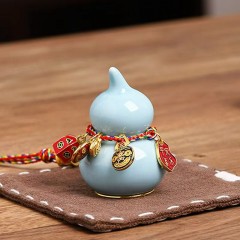 陶瓷葫芦摆件 平安喜乐/福禄转转/蒜鸟转转/东风转转