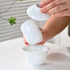 平安喜乐茶具  盖碗+茶杯