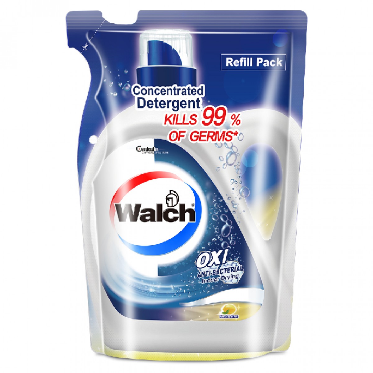 威露士抗菌有氧洗衣液 柠檬袋装 500ml