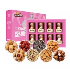 三只.松鼠罐装礼盒年货坚果组合大礼包小美罐装1068g