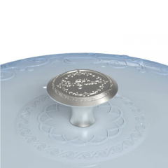 宝玑 Breguet琅彩系列 28cm海鲜珐琅铸铁锅 冰晶蓝 BGA2603