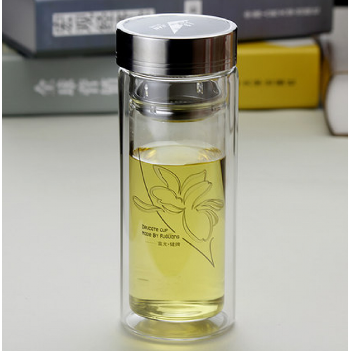 富光 健牌3型双层玻璃杯（流通款）703-320 320ML