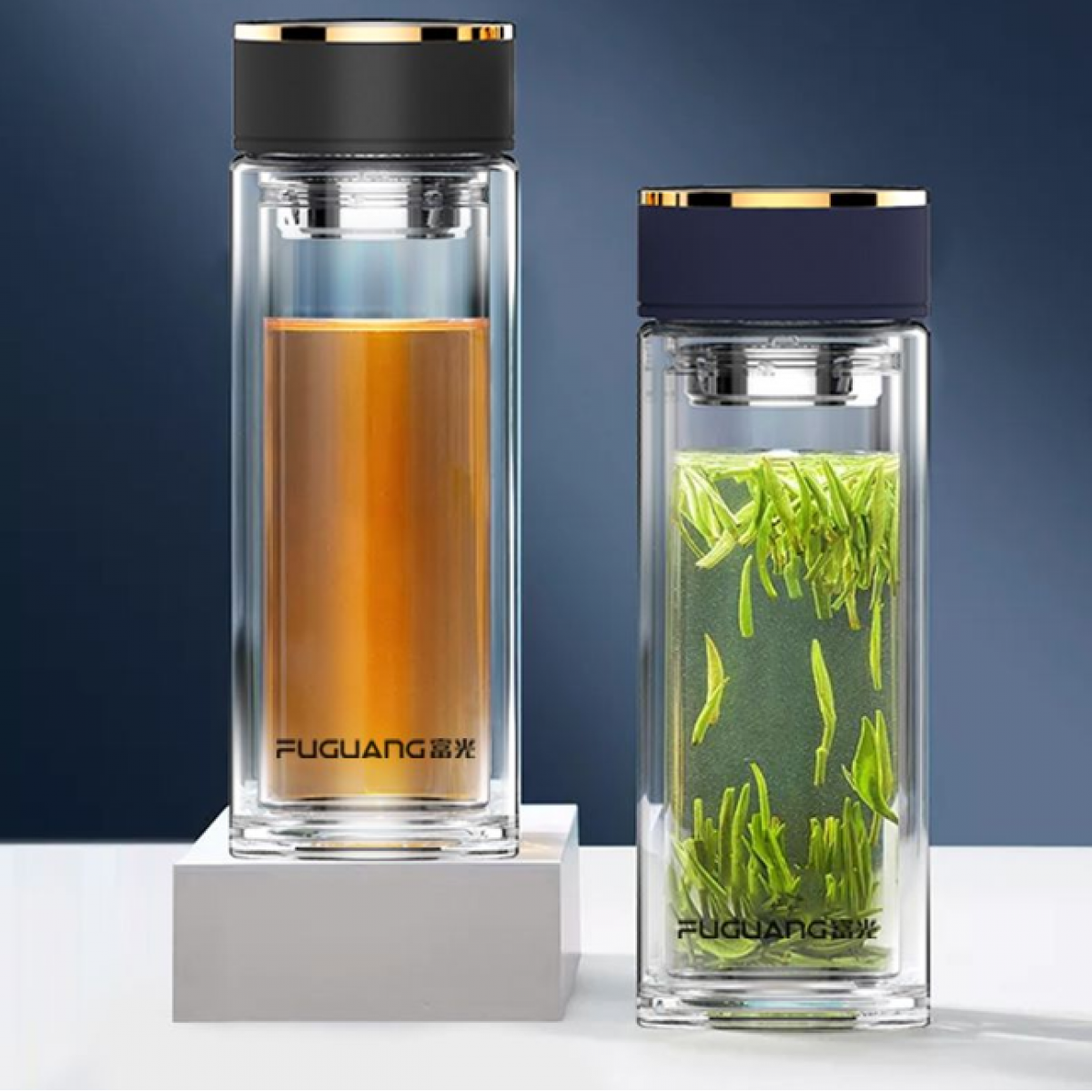 富光 致胜双层玻璃杯（流通款）G2120-SH-400 400ML