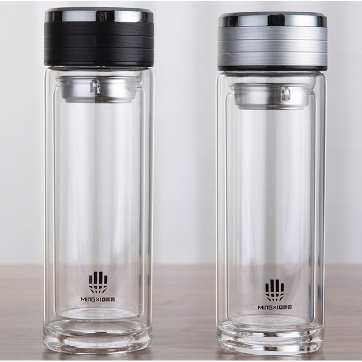 明霞 双层玻璃杯 MX3371-350 350ml