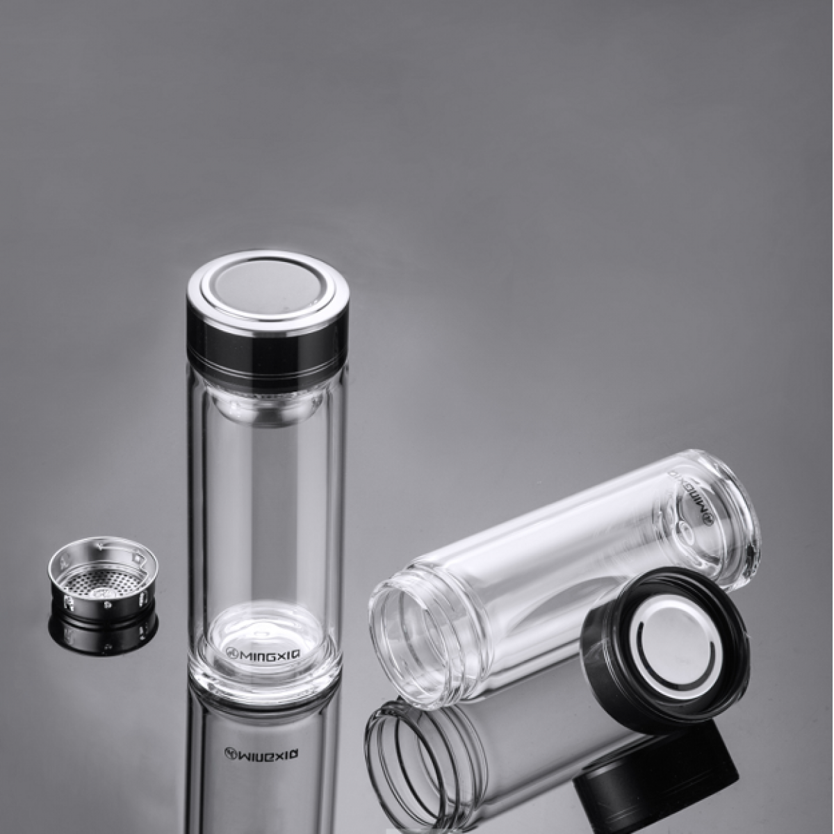 明霞 双层时尚玻璃杯 MX3470-ST350 350ml