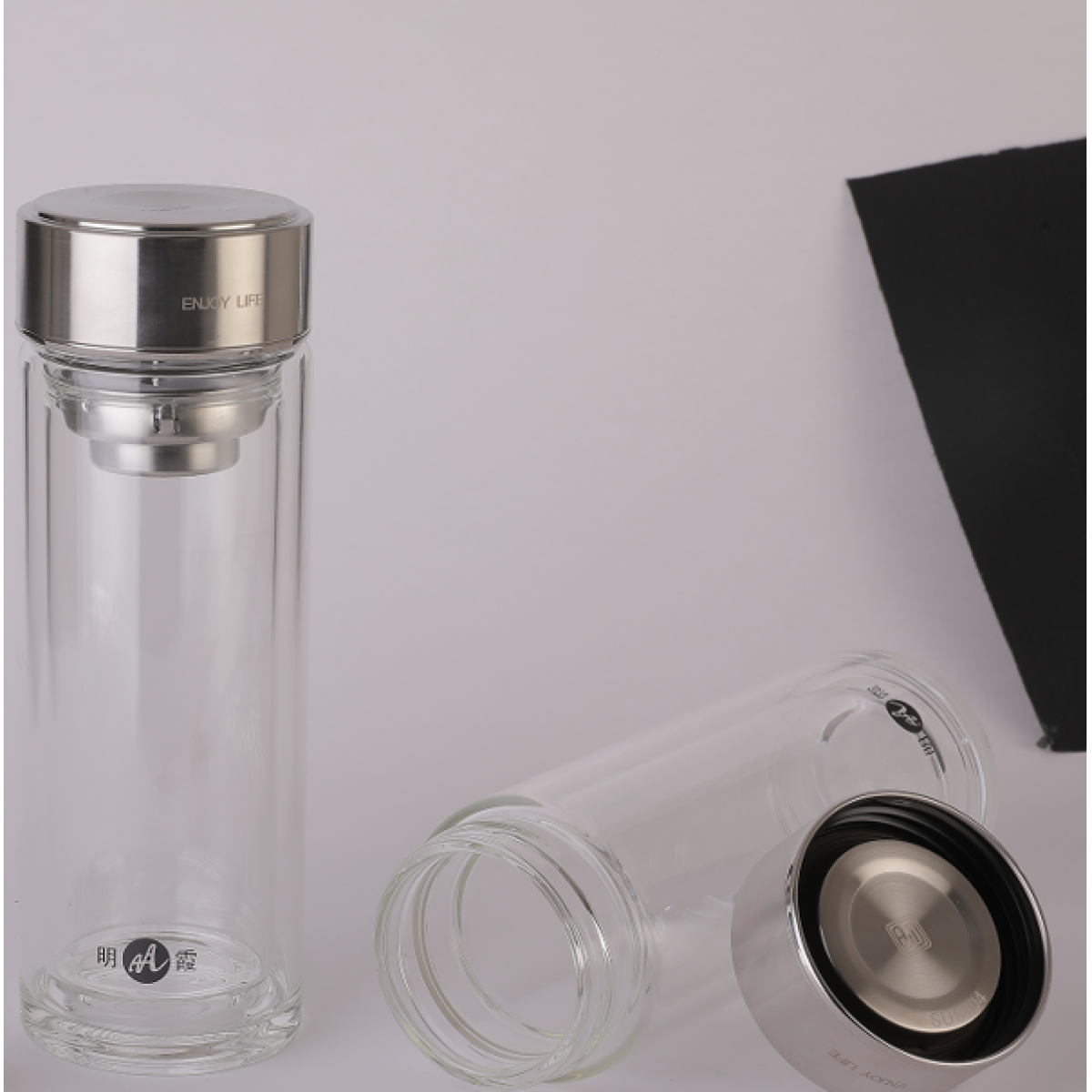 明霞 商务双层玻璃杯 MX3488-st350 350ml