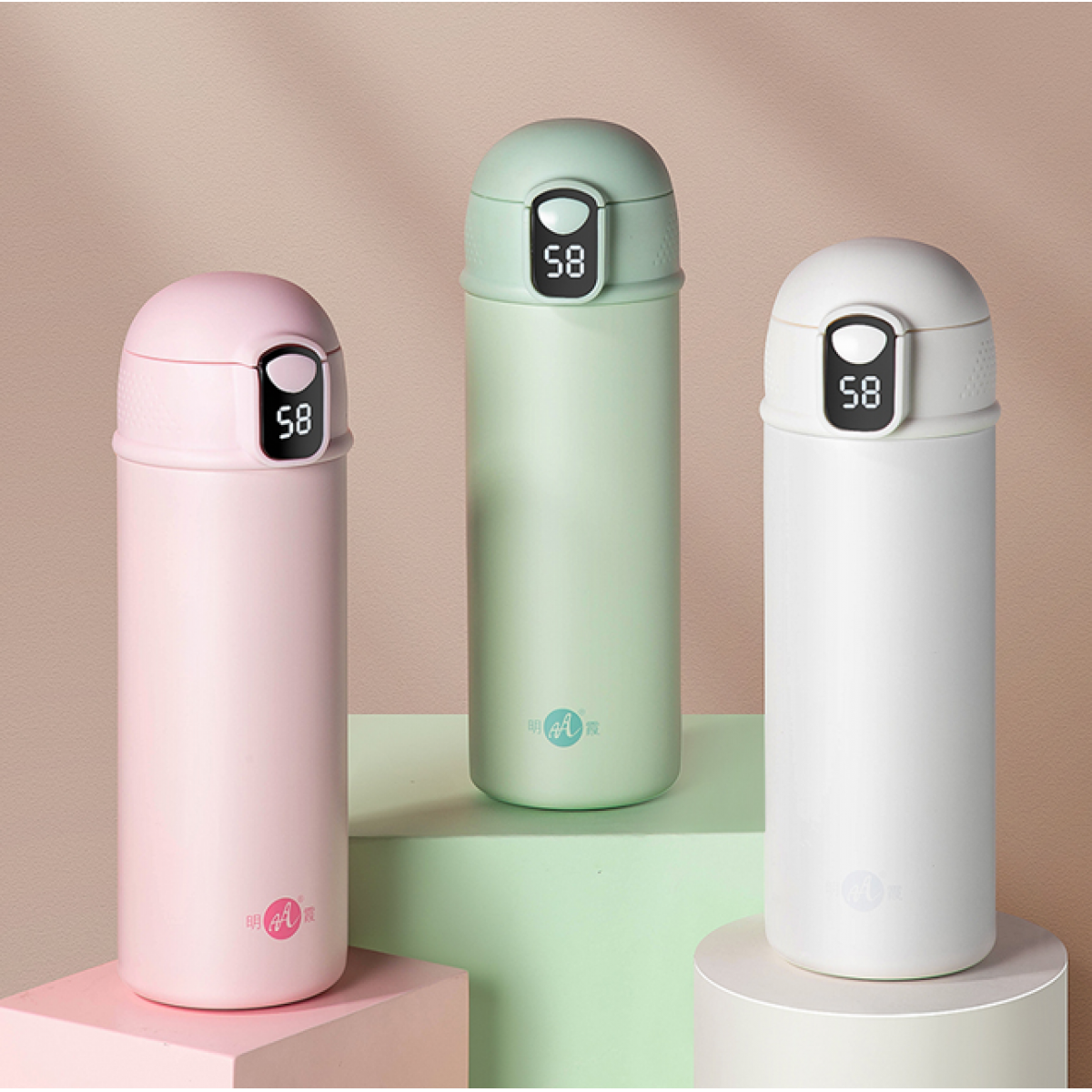 明霞 智能温显弹跳杯 MXCS64-460 460ml