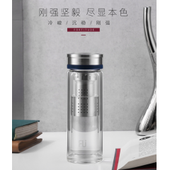 富光 FU+经典.钢双层玻璃杯 FU031-G280L 280ml