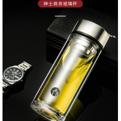 富光 茶马仕双层玻璃杯（流通款）268ml TM-2010
